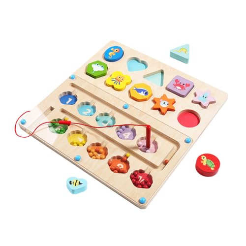 BESTonZON Pädagogisches Magnetisches Holzspielzeug Farbenfrohes Motorikspiel zur Feinmotorikförderung Sensorisches Sortier und Lernspiel für Sicherer Holz Magnetbaustein für Spielerisches BESTonZON Pädagogisches Magnetisches Holzspielzeug Farbenfrohes Motorikspiel zur Feinmotorikförderung Sensorisches Sortier und Lernspiel für Sicherer Holz Magnetbaustein für Spielerisches von BESTonZON