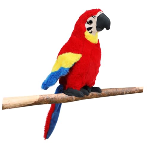 BESTonZON Papagei Puppe Papagei Plüsch Gefüllte Papageiendekoration Papagei Stofftier Realistische Kuscheltiere Süßes Stofftier Simulationspapagei Doll Plüschspielzeug Pp Baumwolle von BESTonZON