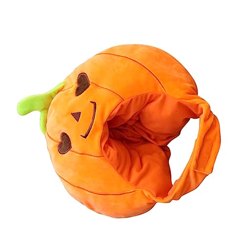 BESTonZON Party-Kappe Halloween drinnen klein Kürbisse Hexenhut Kürbis Mini Festival decoration Pumpkin hat Performance hat Pumpkin design Masquerade hat Cosplay-Kürbis-Hut Orange von BESTonZON