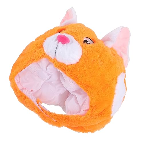 BESTonZON Partykostüm Hut Frosch Karikatur Kuhhut Tierische Partyhüte Halloween Monster Lustig Zaubererhut Albern Hase Fisch Kostüm Mütze Kaninchen Paillette Hai-kostüm Randbereich Plüsch von BESTonZON