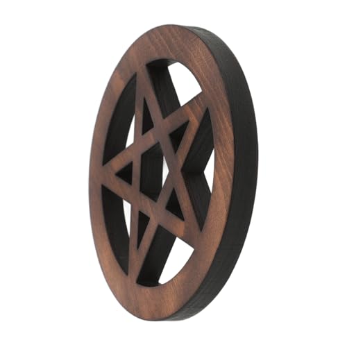 BESTonZON Pentagramm-ornament Stirnband Kleiner Schlüsselanhänger Elegantes Stirnband Pu-schlüsselbund Vintage - Vordere Türhalterung Hohle Ornamente Rave Light Brown Hölzern BESTonZON Pentagramm-ornament Stirnband Kleiner Schlüsselanhänger Elegantes Stirnband Pu-schlüsselbund Vintage - Vordere Türhalterung Hohle Ornamente Rave Light Brown Hölzern von BESTonZON