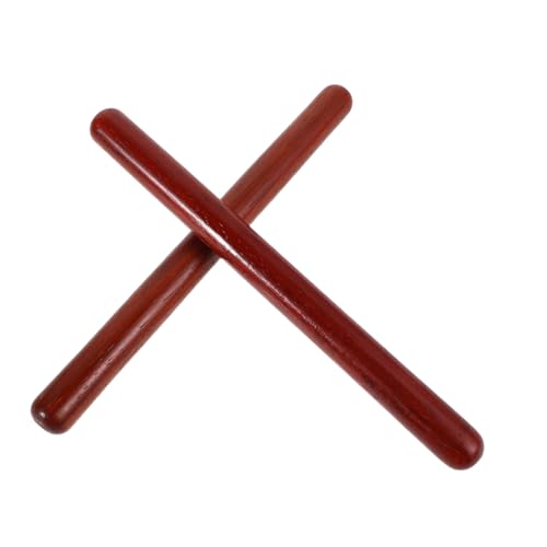 BESTonZON Percussion Holzrhythmus Sticks aus Hartholz Klassische Musikinstrumente für Orff Musik Kindgerecht Fördernd Rhythmusgefühl für Kindergarten und Eltern Junge Mädchen Spiel von BESTonZON