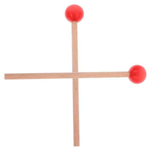 BESTonZON Percussion Sticks mit Gummikopf Holzschlägel für Marimba Xylophon Tongue Drum Vielseitig Einsetzbar für Professionelle Aufführungen Übung und Musikunterricht von BESTonZON