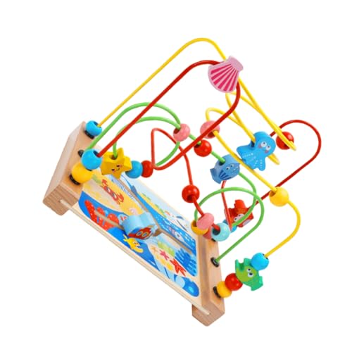 BESTonZON Perlen Labyrinth Kinderspielzeug Frühpädagogisches Eltern-Kind-interaktives Kindertierperlenspielzeug Zubehör Perlen Holz BESTonZON Perlen Labyrinth Kinderspielzeug Frühpädagogisches Eltern-Kind-interaktives Kindertierperlenspielzeug Zubehör Perlen Holz von BESTonZON