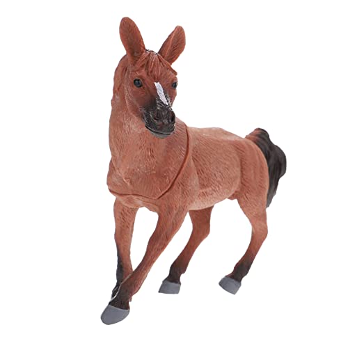 BESTonZON Pferdefigur Kunststoff Realistisch Detailliert Dekoratives Tiermodell Kinderspielzeug Sammelfigur Geburtstag Weihnachten Ornamentale Wildpferd Dekoration von BESTonZON