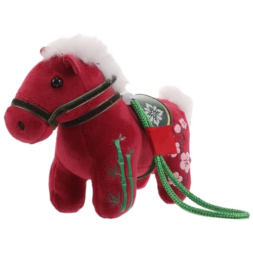 BESTonZON Pferdepuppe 2026 Plüschpferd Plüschpferd Puppe Weiches Pferd Plüschtiere Tierkreistiere Maskottchen Spielzeugpferd Plüschtiere Kleine Spielzeugpferde Chinesisches Stofftier von BESTonZON