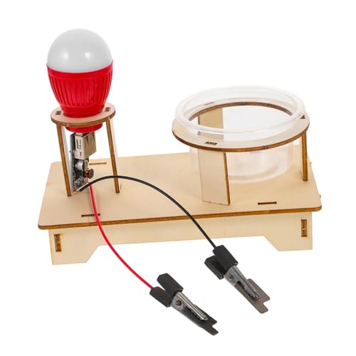 BESTonZON Physik Experimentierkasten Salzwasser Elektro Lampe DIY Bausatz Elektrischer Stromkreis Lernset für Schule Elektrizität Unterrichtsschulsachen von BESTonZON