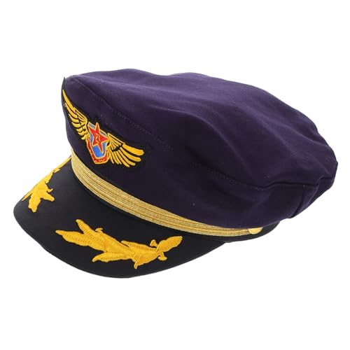 BESTonZON Pilotenmütze kindermütze kappe cap weihnachten christmas hats matrosenmützen Matrosenkapitän Kostümhut flauschiger Fischerhut Strohhut Kostümpartyhut Kleidung Baumwolle Navy von BESTonZON