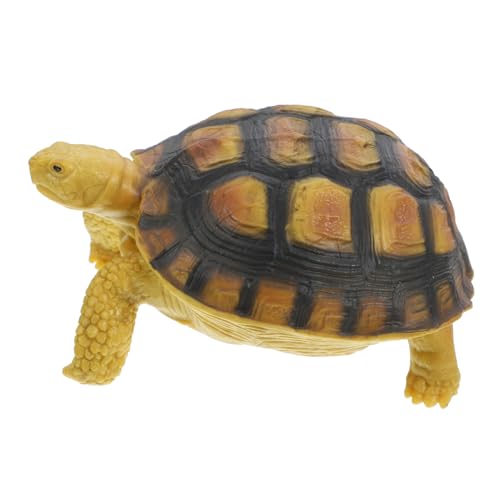 BESTonZON Plastik Landschildkröte Modellfigur Kognitives für Dekoration und Lernhilfe Lebensnahe Schildkrötenfigur für Schulprojekte und Tier Themenpartys von BESTonZON