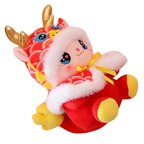 BESTonZON Plüsch Drache Stofftier Rotes Dragon Maskottchen Weiches Kuscheltier Dekoration Chinesisches Neujahr Für Auto Sofa Bett Party BESTonZON Plüsch Drache Stofftier Rotes Dragon Maskottchen Weiches Kuscheltier Dekoration Chinesisches Neujahr Für Auto Sofa Bett Party von BESTonZON