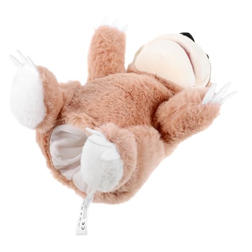 BESTonZON Plüsch Faultier Handpuppe Kuscheliges Tier Handspielzeug für Interaktive Erzählpuppe Kreativität Kommunikation und Eltern Junge Mädchen Bindung von BESTonZON