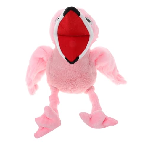 BESTonZON Plüsch Flamingo Handpuppe Handspielpuppe Weiches Kuscheltier Kreatives Geschichtenerzählen Interaktives Rollenspiel für Mädchen und Jungen BESTonZON Plüsch Flamingo Handpuppe Handspielpuppe Weiches Kuscheltier Kreatives Geschichtenerzählen Interaktives Rollenspiel für Mädchen und Jungen von BESTonZON