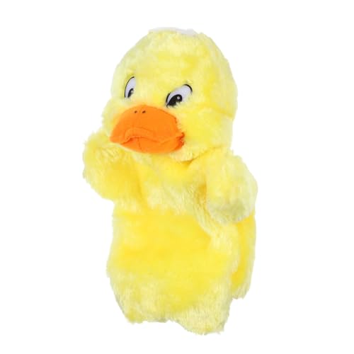 BESTonZON Plüsch Handpuppe Ente für Geschichtenerzählen Weiche Stoffpuppe für Interaktives Rollenspiel und Familienaktivitäten Geeignet für Mädchen und Kleinkinder von BESTonZON