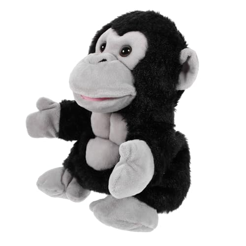 BESTonZON Plüsch Handpuppe Gorilla Leichte Tier Handpuppe für Interaktives Storytelling und Rollenspiel Fördert Kreativität und Kommunikationsfähigkeit von BESTonZON