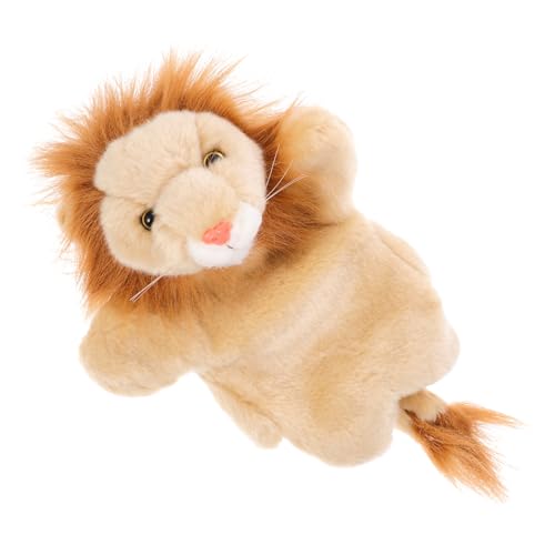 BESTonZON Plüsch Handpuppe Löwenfigur Handspielzeug Cartoon Tier Handpuppe für Rollenspiel Geschichten Erzählen Kreativität von BESTonZON