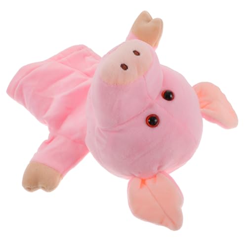 BESTonZON Plüsch Handpuppe Schwein Cartoon Handpuppen für Weiches Stofftier für Interaktives Erzählen und Frühe Große Passend für Erwachsene von BESTonZON