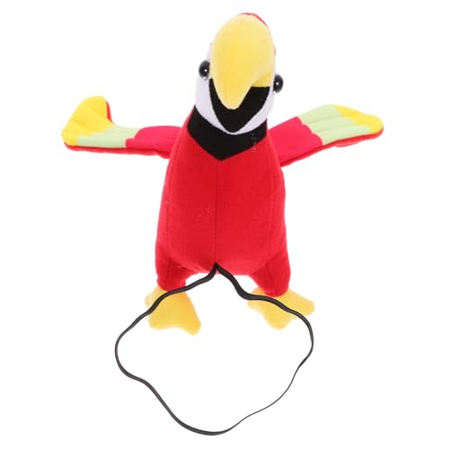 BESTonZON Plüsch Papagei Schulter Süßes Piraten Vogel für Kostümzubehör für Partys und Halloween Hochwertiges Gestopftes Papageienmodell Farbenfroh von BESTonZON