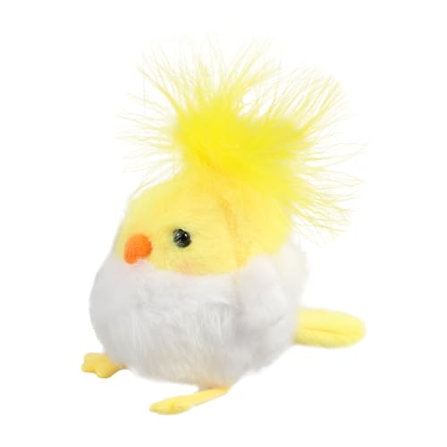 BESTonZON Plüsch Schlüsselanhänger Kleine Schlüsselanhänger Plüsch Papagei Tiere Puppenzeug Anhänger Charme Süßer Vogel Tier Schlüsselanhänger Vogel Schlüsselring von BESTonZON