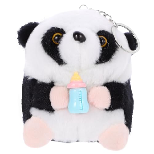 BESTonZON Plüsch Schlüsselanhänger Süßes Kuscheltier für Neugeborene Mädchen Weiches Stofftier mit Detailreicher Verarbeitung Niedliche Tierfigur für Jungen und Fotorequisiten von BESTonZON