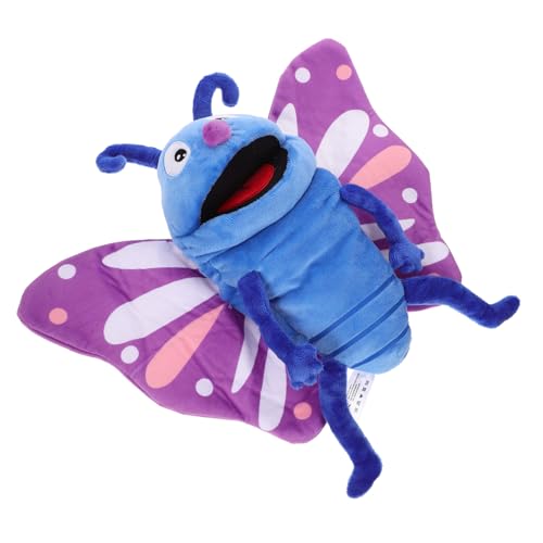 BESTonZON Plüsch Schmetterling Handpuppe Cartoon Handspielzeug für Interaktives Geschichtenerzählen Weiches Stofftier für Geeignet für Eltern Junge Mädchen Spiele und Rollenspiele von BESTonZON