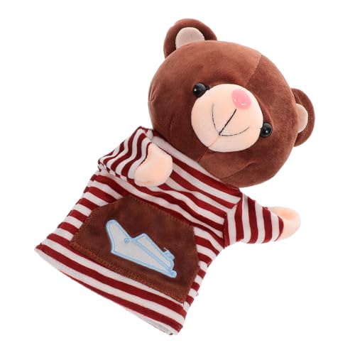 BESTonZON Plüsch Tier Handpuppe Streifenbär Interaktives Puppenspielzeug für Kleinkinder Vielseitiges Familien Erzählerisches Lernspiel Weiches Kuscheltier und Zimmerdeko für Eltern Junge BESTonZON Plüsch Tier Handpuppe Streifenbär Interaktives Puppenspielzeug für Kleinkinder Vielseitiges Familien Erzählerisches Lernspiel Weiches Kuscheltier und Zimmerdeko für Eltern Junge von BESTonZON