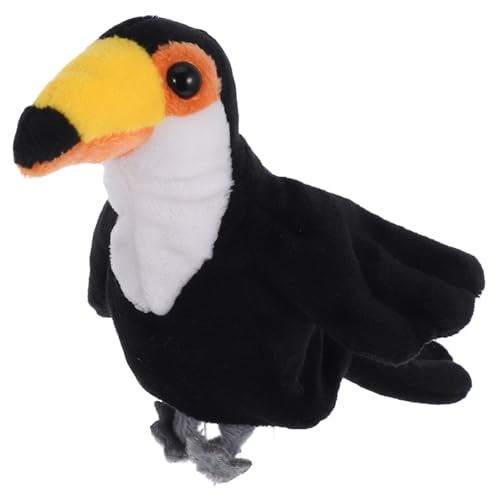 BESTonZON Plüsch Vogel Fingerpuppe Realistisch Detailliert Interaktiv Lernspielzeug für Kleinkinder und Junge Mädchen zum Geschichtenerzählen und Rollenspiel Portable Handliche Tier von BESTonZON