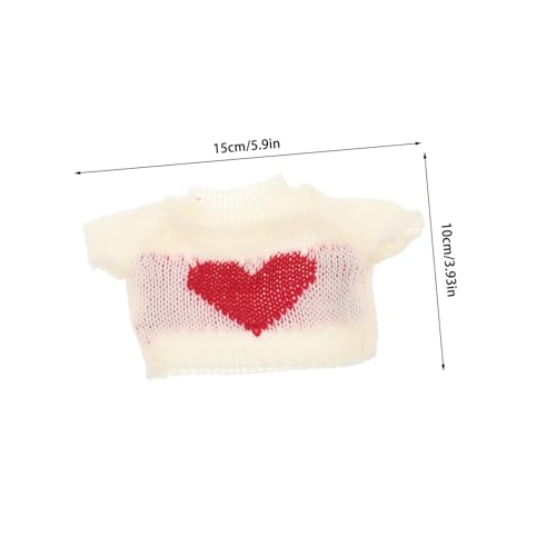 BESTonZON Plüschbärenkleidung Weißer Kuschelpullover Weicher Baumwollstoff Tierpuppen Pullover Wechselbare Kleidung Passend Für Stofftiere Und Plüschbären BESTonZON Plüschbärenkleidung Weißer Kuschelpullover Weicher Baumwollstoff Tierpuppen Pullover Wechselbare Kleidung Passend Für Stofftiere Und Plüschbären von BESTonZON