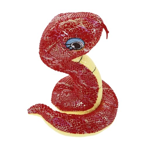BESTonZON Plüschtier Schlange Rotes Sequin Kuscheltier Modell Realistisches Stofftier als Glücksbringer und Deko Leichtes Kompaktes für Festival Halloween und Aprilscherz BESTonZON Plüschtier Schlange Rotes Sequin Kuscheltier Modell Realistisches Stofftier als Glücksbringer und Deko Leichtes Kompaktes für Festival Halloween und Aprilscherz von BESTonZON