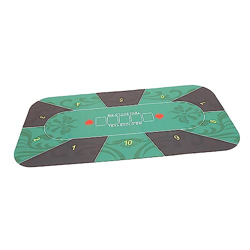 BESTonZON Poker Matte Rutschfestes Tischcover Gummimatte für Kartenspiele Tischspiele und Pokerturniere Langlebige und Praktische Tischauflage für Familienspaß von BESTonZON