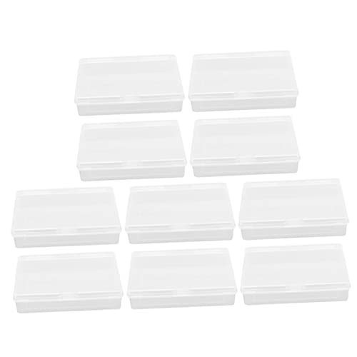 BESTonZON Pokerkarten Aufbewahrungsboxen Klare Rechteckige Speicherbehälter Für Karten Für Kleine Plastikkoffer Maße Perfekte Lösung Zur Sicheren von BESTonZON