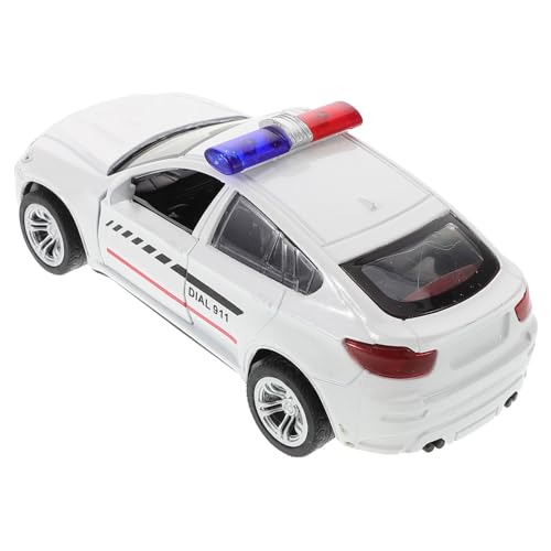 BESTonZON Polizei Auto Modell aus Langlebiger Legierung Detailreiches Sammlerstück für Erwachsene Perfektes für Polizeiaction und Dekoration von BESTonZON