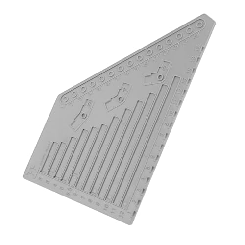 BESTonZON Präzise Messlehre Aus Strapazierfähigem Kunststoff Multifunktionale Messhilfe Für Bauklötze Unterstützt Kreative Blockkonstruktionen Und Fördert Innovative Spielideen von BESTonZON
