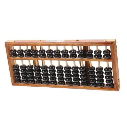BESTonZON Praktischer aus Holz Reihig mit Perlen Chinesischer Rechenhilfe für Mathe Lernen Portabler Retro Rechenfähigkeit und Gehirnentwicklung BESTonZON Praktischer aus Holz Reihig mit Perlen Chinesischer Rechenhilfe für Mathe Lernen Portabler Retro Rechenfähigkeit und Gehirnentwicklung von BESTonZON