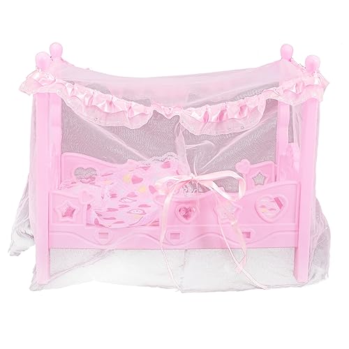 BESTonZON Miniatur-puppenbett Spielzeug Für Mädchen Rollenspielmöbel Puppenhaus-zubehör Traumspielzeug Prinzessinnenbett BESTonZON Miniatur-puppenbett Spielzeug Für Mädchen Rollenspielmöbel Puppenhaus-zubehör Traumspielzeug Prinzessinnenbett von BESTonZON