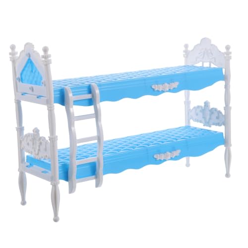 BESTonZON Puppen Etagenbett Modell Für Puppenhaus Zubehör Miniatur Bett Für Babypuppe Spielzeug Schlafzimmer Dekor Kinderpuppenhaus Möbel Artikel von BESTonZON