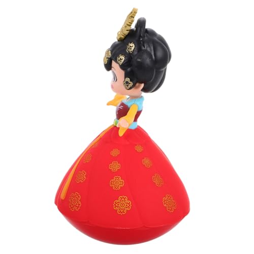 BESTonZON Prinzessinnenbecher Babyspielzeug Cartoon-Becher Trommelpuppe Sammlerpuppen Chinesische Seidenpuppe Becher Chinesische Neujahrspuppe Krabbenspielzeug Für Babys Plastik von BESTonZON