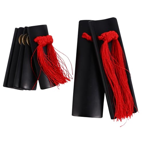 BESTonZON Professionelle Chinesische Kuaiban Bambus Clapper Handpercussion Instrument Handgefertigt Leicht Tragbar für Tägliche Übung und Bühnenperformance BESTonZON Professionelle Chinesische Kuaiban Bambus Clapper Handpercussion Instrument Handgefertigt Leicht Tragbar für Tägliche Übung und Bühnenperformance von BESTonZON