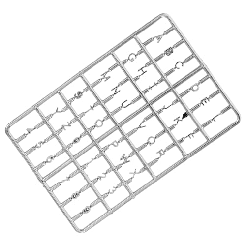BESTonZON Puppe Alphanumerisch Miniaturhaus Briefkasten Gebäude Puppenhaus-miniaturen Feentür Für Baum Puppenhaushund Feenhaus- Selbstklebende Hausnummer Silver Plastik von BESTonZON