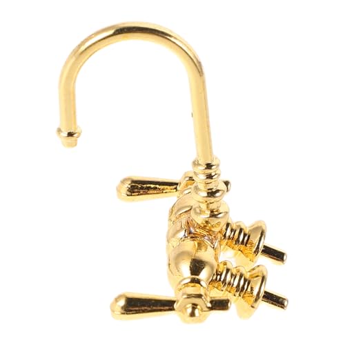 BESTonZON Puppenhaus Badarmatur Old Style Mixer Tap für Badezimmer Küchenzubehör Langlebig Sicher für Kreative Bastelmodelle von BESTonZON
