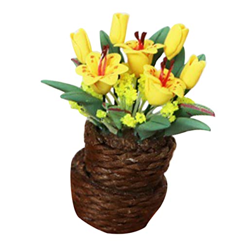 BESTonZON Puppenhaus Blumen puppenhaus tapete künstliche Lilien Miniaturpflanzen für Puppenhaus gefälscht Figuren Fee bastelzeug mikrowe ziernieten Mini-Hausdekoration Miniaturen Harz Yellow BESTonZON Puppenhaus Blumen puppenhaus tapete künstliche Lilien Miniaturpflanzen für Puppenhaus gefälscht Figuren Fee bastelzeug mikrowe ziernieten Mini-Hausdekoration Miniaturen Harz Yellow von BESTonZON