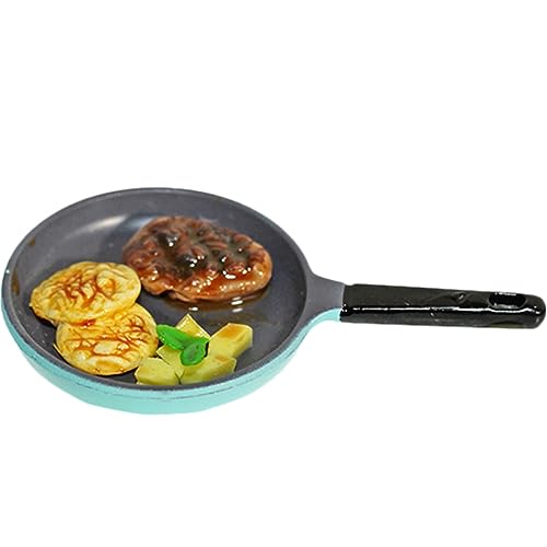BESTonZON Puppenhaus Bratpfanne bastelset basteln für Kid Toys gefälschte Lebensmittel realistisch Essen Fake-Food-Foto-Requisite Essen Harz Blue BESTonZON Puppenhaus Bratpfanne bastelset basteln für Kid Toys gefälschte Lebensmittel realistisch Essen Fake-Food-Foto-Requisite Essen Harz Blue von BESTonZON