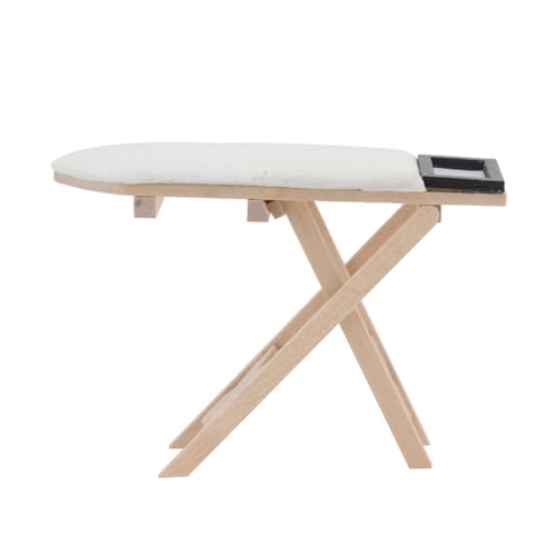 BESTonZON Puppenhaus Bügeltisch für kinderspielzeug Desktop Dekoration Mini-Bügelbrett Hauszubehör für Zuhause Miniatur-Tischwerkzeuge aus Eisen Mini-Eisentisch Holz BESTonZON Puppenhaus Bügeltisch für kinderspielzeug Desktop Dekoration Mini-Bügelbrett Hauszubehör für Zuhause Miniatur-Tischwerkzeuge aus Eisen Mini-Eisentisch Holz von BESTonZON
