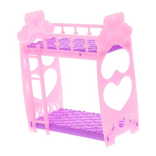BESTonZON Puppenhaus Etagen Bett Miniatur-Puppen-etagenbett Mikrospielzeug Mini Möbel Kindermöbel Miniatur-etagenbett Für Und Mädchen Etagenbett Für Puppen Plastik BESTonZON Puppenhaus Etagen Bett Miniatur-Puppen-etagenbett Mikrospielzeug Mini Möbel Kindermöbel Miniatur-etagenbett Für Und Mädchen Etagenbett Für Puppen Plastik von BESTonZON