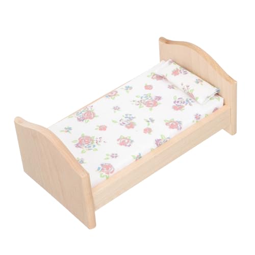 BESTonZON Puppenhaus Kinderbett kinderzimmer puppenbett etagenbett dollhaus Miniaturdekor Puppenstubenbett Mini-Möbelspielzeug Zubehör für Puppenhäuser Minibett Puppenmöbel hölzern BESTonZON Puppenhaus Kinderbett kinderzimmer puppenbett etagenbett dollhaus Miniaturdekor Puppenstubenbett Mini-Möbelspielzeug Zubehör für Puppenhäuser Minibett Puppenmöbel hölzern von BESTonZON