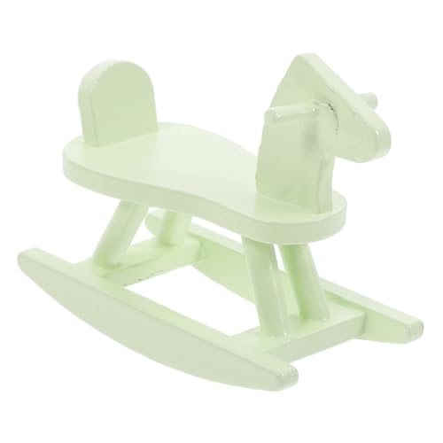 BESTonZON Puppenhaus Kleines Holzpferd Bausatz Der Miniatur Kinderwagen Spielzeugpuppen Puppenhaus Film Puppenhausmöbel 112 Schaukelpferdstuhl Puppenhaus Schaukelpferd Hellgrün Birke BESTonZON Puppenhaus Kleines Holzpferd Bausatz Der Miniatur Kinderwagen Spielzeugpuppen Puppenhaus Film Puppenhausmöbel 112 Schaukelpferdstuhl Puppenhaus Schaukelpferd Hellgrün Birke von BESTonZON