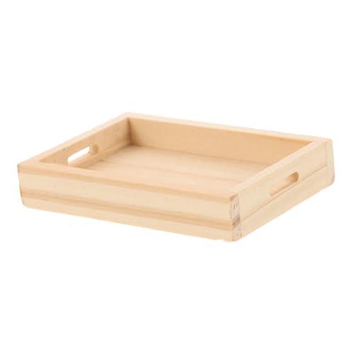 BESTonZON Puppenhaus Küchentablett Mini Teller Für Puppen Puppenhaus Winziges Tablett Modell Puppenhaus Zubehör Puppenhaus Geschirr Puppenhaus Obstteller Rollenspiel Holz BESTonZON Puppenhaus Küchentablett Mini Teller Für Puppen Puppenhaus Winziges Tablett Modell Puppenhaus Zubehör Puppenhaus Geschirr Puppenhaus Obstteller Rollenspiel Holz von BESTonZON