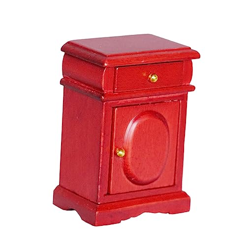 BESTonZON Puppenhaus-Nachttisch Miniaturspielzeug Mini- -Nachttisch Miniaturmodell Puppenmöbel Miniaturmöbel Miniatur-Nachttisch Mini-Hausverzierung Vintage-Nachttisch hölzern rot BESTonZON Puppenhaus-Nachttisch Miniaturspielzeug Mini- -Nachttisch Miniaturmodell Puppenmöbel Miniaturmöbel Miniatur-Nachttisch Mini-Hausverzierung Vintage-Nachttisch hölzern rot von BESTonZON