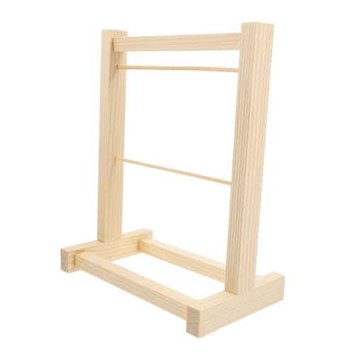 BESTonZON Puppenhaus Wäscheständer Puppe Winziger Sockenaufhänger Mini-Puppen-kleiderständer Puppenschrank Winziger Kleiderbügel -kleiderständer Für Babyparty-haustierpuppen Holz Khaki BESTonZON Puppenhaus Wäscheständer Puppe Winziger Sockenaufhänger Mini-Puppen-kleiderständer Puppenschrank Winziger Kleiderbügel -kleiderständer Für Babyparty-haustierpuppen Holz Khaki von BESTonZON