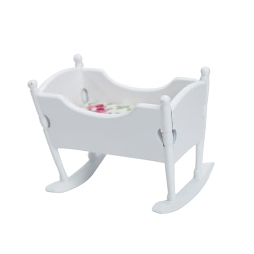 BESTonZON Puppenhaus Wiege Puppenstuben Wiege Ornament Puppenhaus DIY Wiege Miniwiege Schmücken Miniatur-wiegenmodell Puppenhäuser Miniaturmöbel Puppenhausverzierung Birke Weiß BESTonZON Puppenhaus Wiege Puppenstuben Wiege Ornament Puppenhaus DIY Wiege Miniwiege Schmücken Miniatur-wiegenmodell Puppenhäuser Miniaturmöbel Puppenhausverzierung Birke Weiß von BESTonZON