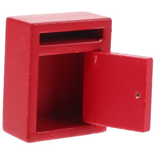 BESTonZON Puppenhaus Zubehör Rotes Mini Briefkasten Garten Deko Kleiner Briefkasten mit Glatter Oberfläche Sicher und Leicht zu Platzieren BESTonZON Puppenhaus Zubehör Rotes Mini Briefkasten Garten Deko Kleiner Briefkasten mit Glatter Oberfläche Sicher und Leicht zu Platzieren von BESTonZON